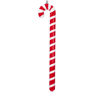 Vickerman MT252203W - 36 inch Red Enamel Candy Cane Christmas Ornament