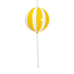 Vickerman MT252478W - 23.6 inch Yellow Enamel Lollipop Christmas Ornament