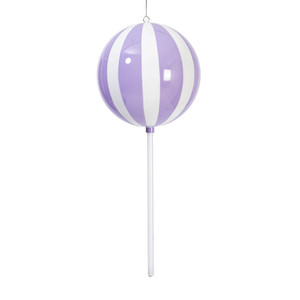 Vickerman MT252486W - 23.6 inch Lavender Enamel Lollipop Christmas Ornament