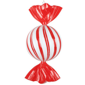 Vickerman MT252603W - 13 inch Red Enamel Candy Christmas Ornament