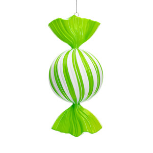 Vickerman MT252673W - 13 inch Lime Enamel Candy Christmas Ornament