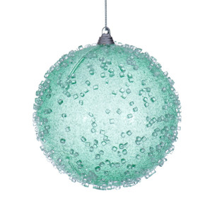 Vickerman MT253844W - 4.75 inch Seafoam Ball Christmas Ornament - 3 Pack 