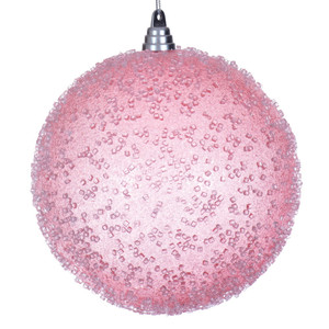 Vickerman MT254279W - 8 inch Pink Ball Christmas Ornament
