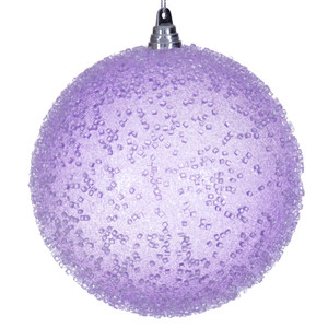 Vickerman MT254286W - 8 inch Lavender Ball Christmas Ornament