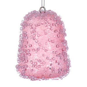 Vickerman MT254479W - 3.5 inch Pink Gum Drop Christmas Ornament - 3 Pack