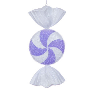 Vickerman MT255286W - 18 inch Lavender Candy Christmas Ornament