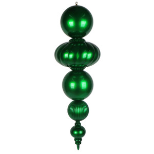 Vickerman MT257004UV - 54 inch Green Candy Finial Outdoor Christmas Ornament
