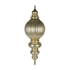 Vickerman MT257238UV - 35 inch Champagne Candy Finial Outdoor Christmas Ornament