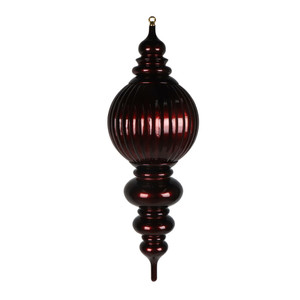 Vickerman MT257265UV - 35 inch Burgundy Candy Finial Outdoor Christmas Ornament