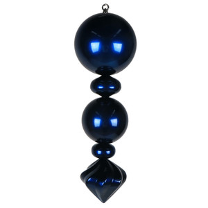 Vickerman MT257402 - 24 inch Blue Candy Finial Christmas Ornament