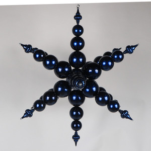 Vickerman MT257802 - 39 inch Blue Candy Finial Christmas Ornament
