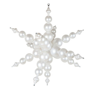 Vickerman MT257811UV - 39 inch White Candy Finial Outdoor Christmas Ornament