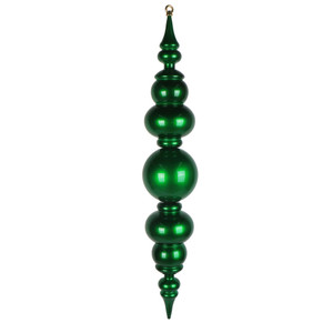 Vickerman MT258004UV - 34 inch Green Candy Finial Outdoor Christmas Ornament