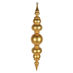 Vickerman MT258008UV - 34 inch Gold Candy Finial Outdoor Christmas Ornament