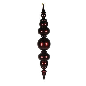 Vickerman MT258065UV - 34 inch Burgundy Candy Finial Outdoor Christmas Ornament