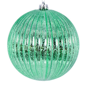 Vickerman N162244D - 4 inch Seafoam Mercury Ball Christmas Ornament - 6 Pack