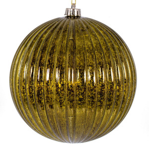 Vickerman N162514D - 8 inch Olive Mercury Ball Christmas Ornament