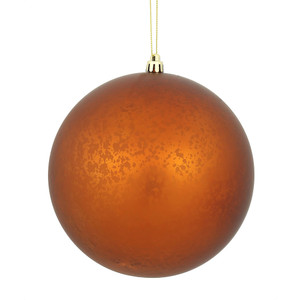 Vickerman N176388D - 6 inch Copper Matte Mercury Ball Christmas Ornament - 4 Pack 