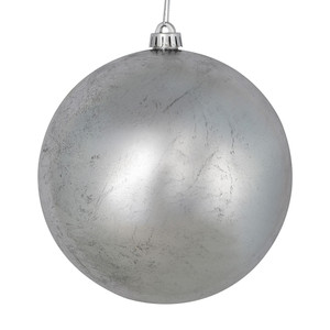 Vickerman N186307D - 6 inch Silver Ball Christmas Ornament - 4 Pack