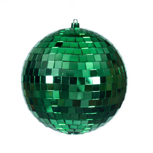Vickerman N233204D - 4.75 inch Green Ball Christmas Ornament - 4 Pack