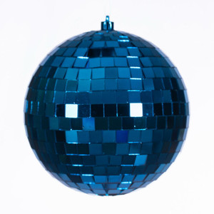 Vickerman N233302D - 6 inch Blue Ball Christmas Ornament - 4 Pack