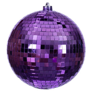 Vickerman N233466D - 8 inch Purple Ball Christmas Ornament 