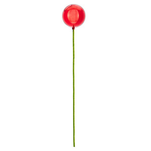 Vickerman N234303SV - 3 inch Red Shiny Ball Christmas Ornament - 12 Pack