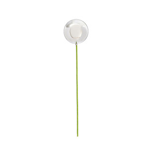 Vickerman N234407SV - 4 inch Silver Shiny Ball on 18 inch Stick Christmas Ornament - 6 Pack