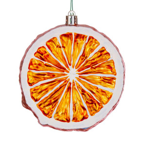Vickerman N241718D - 4 inch Orange Matte Pinecone Christmas Ornament - 6 Pack