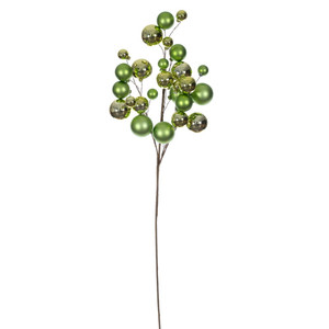 Vickerman N254154 - 30 inch Celadon Ball Ornament Spray with 1 in. to 2 in. Ornaments
