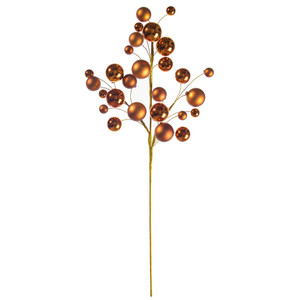 Vickerman N254188 - 30 inch Copper Ball Ornament Spray with 1 in. to 2 in. Ornaments