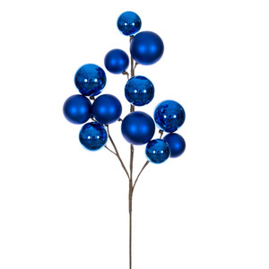 Vickerman N254302 - 30 inch Blue Matte Shiny Ball Christmas Ornament