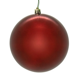 Vickerman N590663DSV - 2.4 inch Crimson Shiny Ball Outdoor Christmas Ornament - 24 Pack