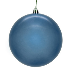 Vickerman N591052DPV - 4 inch Denim Pearl Ball Outdoor Christmas Ornament - 6 Pack