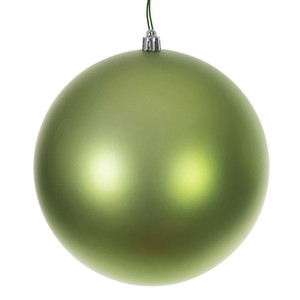 Vickerman N591254DMVL - 4.75 inch Celadon Matte Seamless Ball Outdoor Christmas Ornament - 4 Pack 