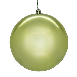 Vickerman N591254DSVL - 4.75 inch Celadon Shiny Seamless Ball Outdoor Christmas Ornament - 4 Pack