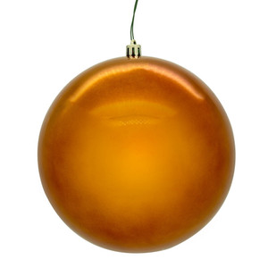 Vickerman N591288DPVL - 4.75 inch Copper Pearl Seamless Ball Outdoor Christmas Ornament - 4 Pack 