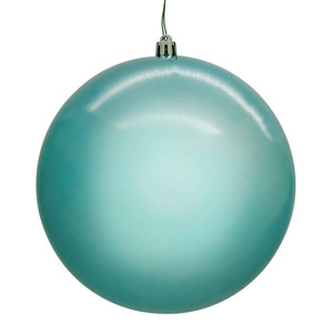 Vickerman N591532DPVL - 6 inch Baby Blue Pearl Seamless Ball Outdoor Christmas Ornament - 4 Pack