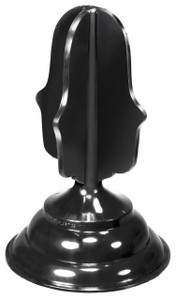 LBS Lighting Replacement Large Outdoor Post Top Black Finial for Acorn Lighting Globes 