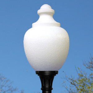 Incon Lighting Decorative White Acorn Street Light Post Fixture 