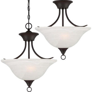  Volume Lighting V5242-79 Antique Bronze Pendant or Semi Flush-Mount