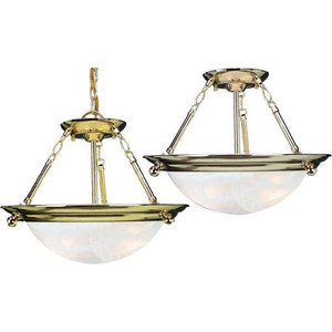  Volume Lighting V6973-2 Indoor Polished Brass Pendant