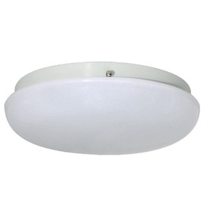Incon Lighting Low Profile White Mushroom Flush Mount LED Light Fixture 