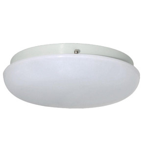 Low Profile Commercial 14 White Mushroom Flush Mount LED Light