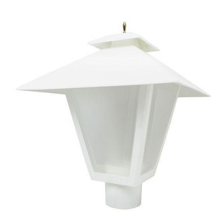 Incon Lighting High Lumen LED White Outdoor Coach Lantern Post Top Light 