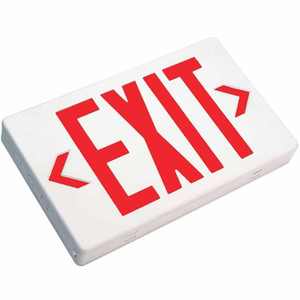  TCP 22742US LED Exit Sign with Red Letters AC Only 