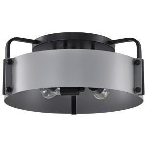  Satco 60-7851 Matte Gray Semi Flush-Mount Light 