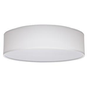  Satco 62-999 White Fabric Flush-Mount Light with Acrylic Diffuser 