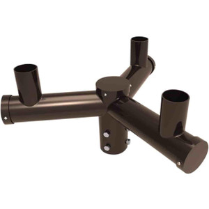 Keystone Technologies Keystone KT-BH-SF-T120 120° Triple Bullhorn Tenon Pole Adapter 