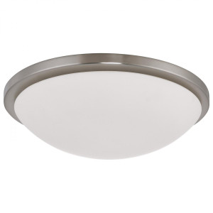  Satco 62-1844 Brushed Nickel LED Flush-Mount Light Fixture 